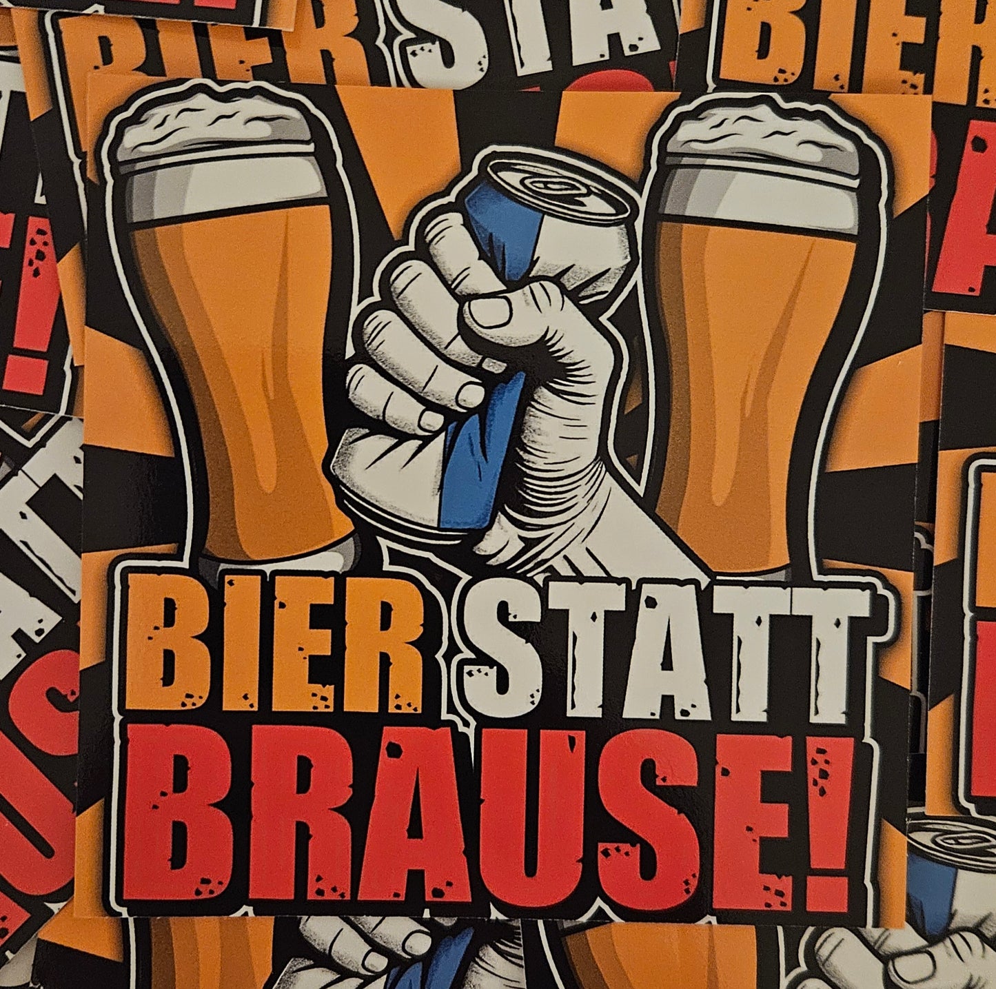 Sticker Bier statt brause!